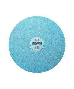 Blue Round Glitter Cake Board 6mm 14inch