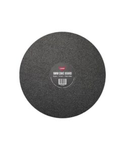 Black Round Glitter Cake Board 6mm 12inch