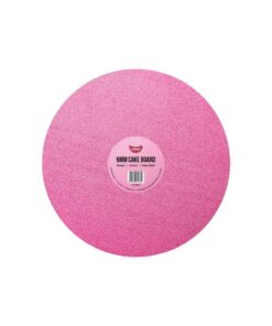 Pink Round Glitter Cake Board 6mm 12inch