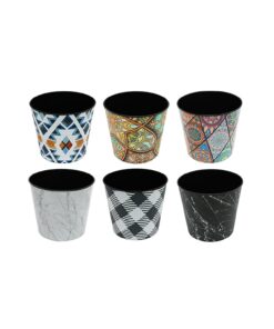 Painted Plastic Flower Pot Asstorted