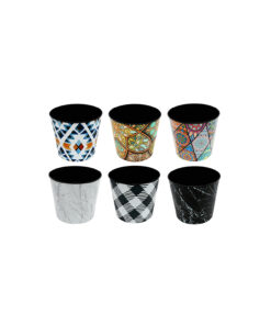 Painted Plastic Flower Pot Assorted