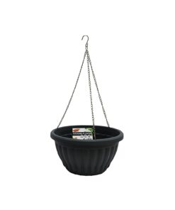 Black Hanging Planter Pot 30 x 16cm