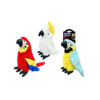 Plush Bird Pet Toy Assorted 24cm