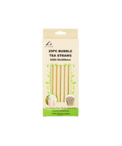 Alternative view of Paper Bubble Tea Straws 25pk