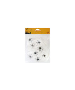 White Spiderweb Glow In The Dark 120g With 8 Spider