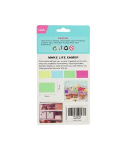 Rectangle Color Self Adhesive Labels 3.2x2.1cm 180pc Asstorted