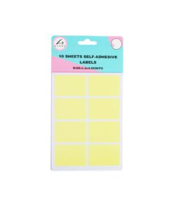 Rectangle Color Self Adhesive Labels 4.9x3.3cm 80pc Asstorted