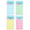 Rectangle Color Self Adhesive Labels 4.9x3.3cm 80pc Asstorted