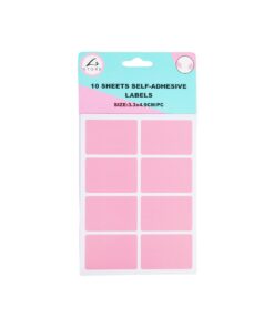 Rectangle Color Self Adhesive Labels 4.9x3.3cm 80pc Asstorted