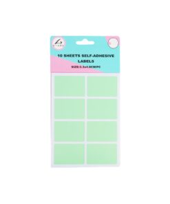 Rectangle Color Self Adhesive Labels 4.9x3.3cm 80pc Asstorted