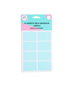 Rectangle Color Self Adhesive Labels 4.9x3.3cm 80pc Asstorted