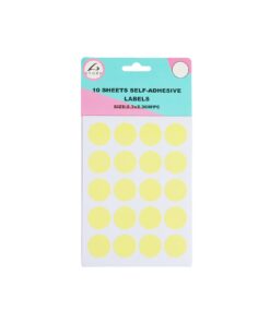 Rectangle Color Self Adhesive Labels 2.3x2.3cm 200pc Asstorted