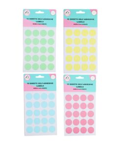Rectangle Color Self Adhesive Labels 2.3x2.3cm 200pc Asstorted