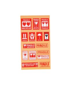 Warning Sticker 14x25.5cm 5 Sheets Asstorted