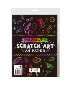 Holographic Scratch Paper A4 4pk