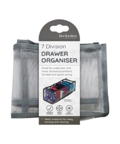7 Division Drawer Organiser 32 x 12 x 12cm