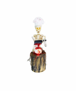 Animated Skeleton Chef 30cm