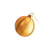 Gold Sparkling Stripes Decorative Ball