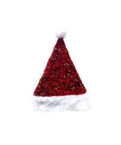 Red Sequin Design Christmas Hat