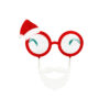 Santa Hat And Moustache Christmas Glasses