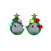 Christmas Glasses Tree With Pom Pom