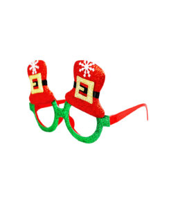 Alternative view of Santa Belt Glitter Christmas Glasses