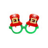Santa Belt Glitter Christmas Glasses