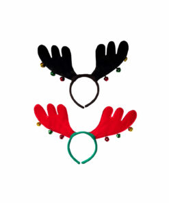 Red / Black Antler Headband Assorted 27 x 35cm