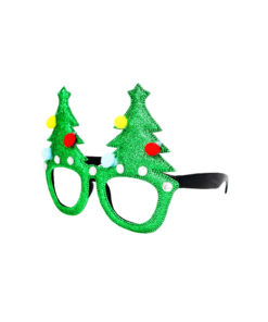 Alternative view of Glitter Christmas Tree Glasses