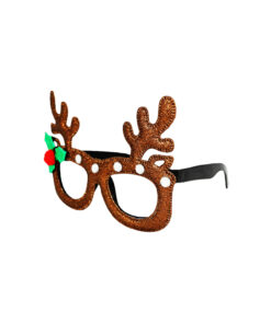 Alternative view of Glitter Xmas Glasses Reindeer