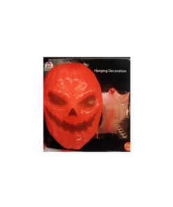 Hanging Orange Pumpkin Face Decoration 180cm