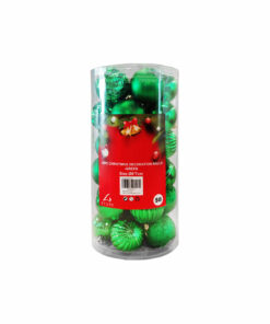 Green Christmas Bauble Ball Set 30pc 6cm