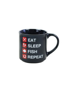 Eat Sleep Fish Repeat Novelty Mug
