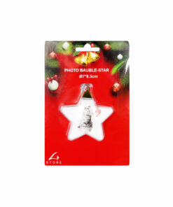 Christmas Star Photo Bauble 7 x 8.2cm