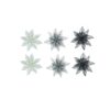 Glitter Flower With Clip Assorted 15cm 2pk
