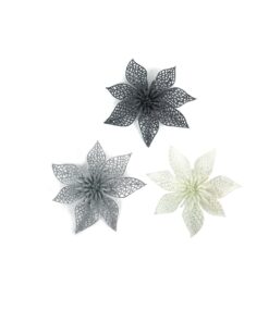 Glitter Flower Assorted 20cm