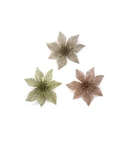 Glitter Flower Assorted 20cm