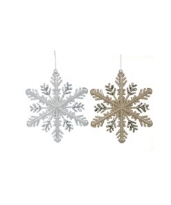 Champagne & Silver Snowflake 30cm