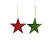 Acrylic Star Ornament Assorted 8.9cm