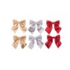 Sequin Bow Assorted 11 x 12cm 2pk