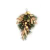 Green Pine With Gold Laurel Leaf And Baubles 45cm