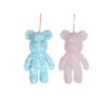 Sparkly Teddy Bear Tree Ornament Assorted 17cm