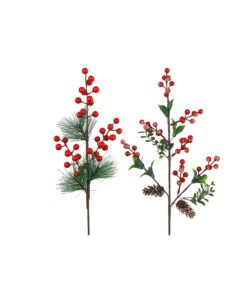 Red Berry Stem Assorted 60cm
