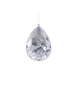 Clear Teardrop Tree Ornament 12.7 x 7.5 x 19cm
