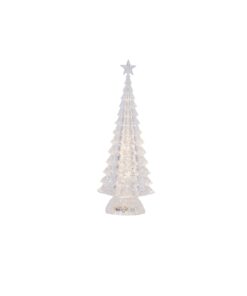 White Acrylic Light Up Tree 38 x 15cm