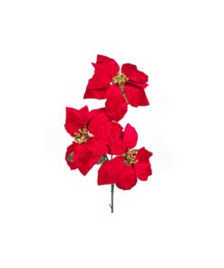 Red 3 Head Poinsettia 75cm