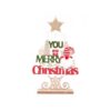 Wish You A Merry Christmas Sign 30 x 18 x 5cm