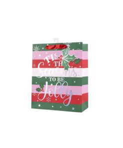 Large Tis The Season Gift Bag 26 x 32 x 12cm