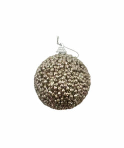 Champagne Gold Foam Christmas Ball 8cm