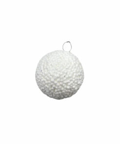 White Foam Christmas Ball 8cm